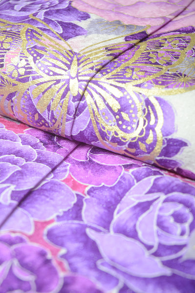 Long-sleeved kimono 6 items set / Furisode / FK#1-368