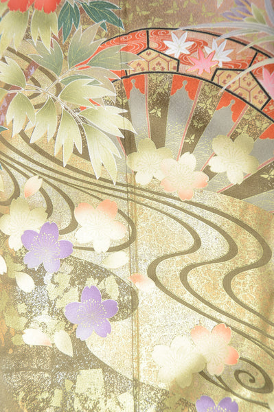 Long-sleeved kimono 6 items set / Furisode / FK#1-304