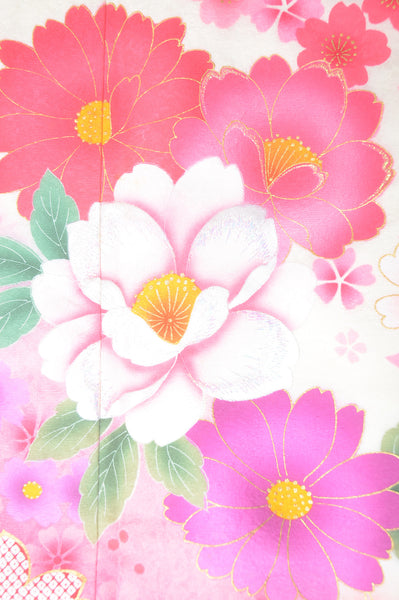 Long-sleeved kimono 6 items set / Furisode / FK#1-306