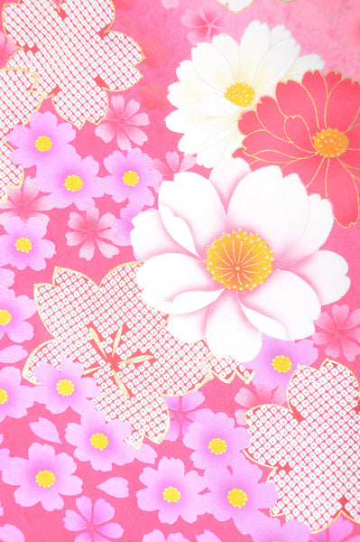 Long-sleeved kimono 6 items set / Furisode / FK#1-306