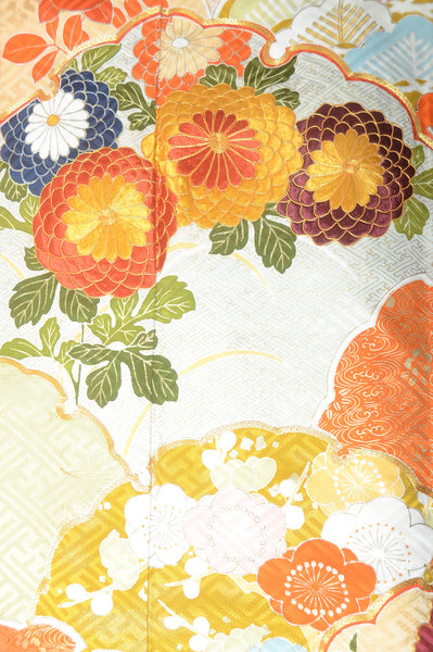 Long-sleeved kimono 6 items set / Furisode / FK#1-308