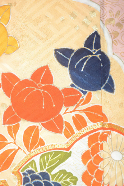 Long-sleeved kimono 6 items set / Furisode / FK#1-308