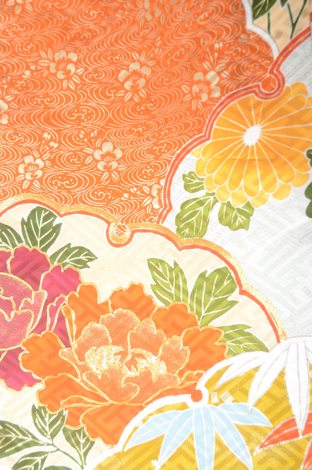 Long-sleeved kimono 6 items set / Furisode / FK#1-308