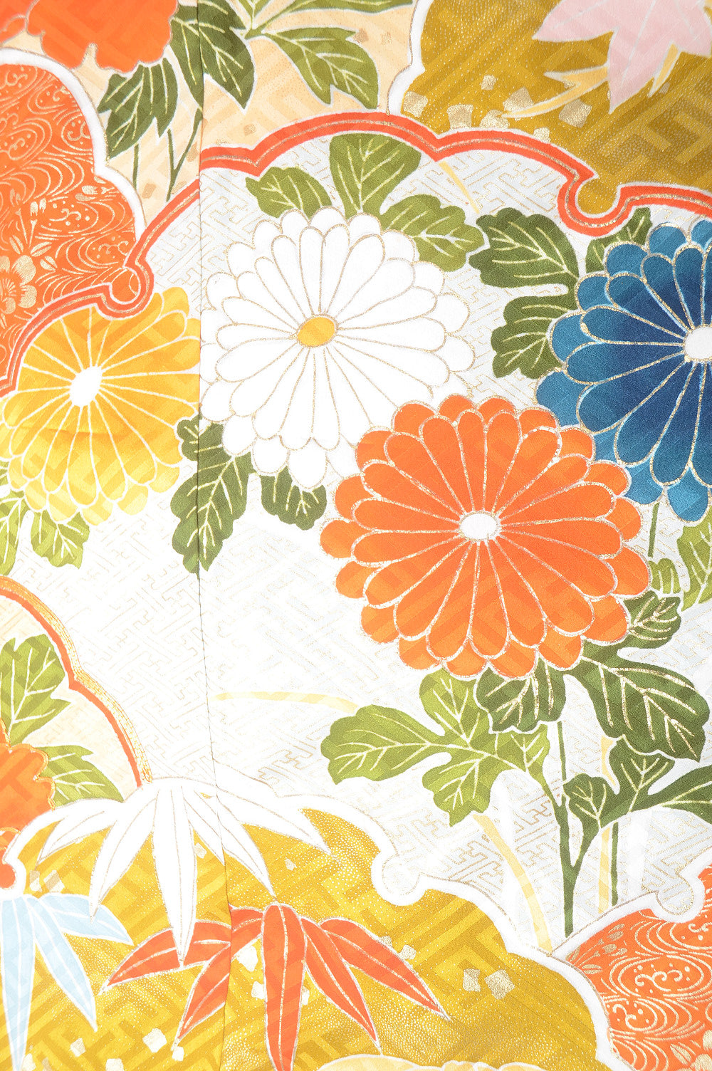 Long-sleeved kimono 6 items set / Furisode / FK#1-308