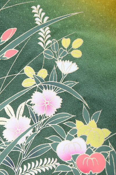 Long-sleeved kimono 6 items set / Furisode / FK#731