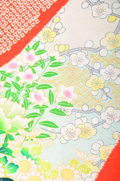 Long-sleeved kimono 6 items set / Furisode / FK#817