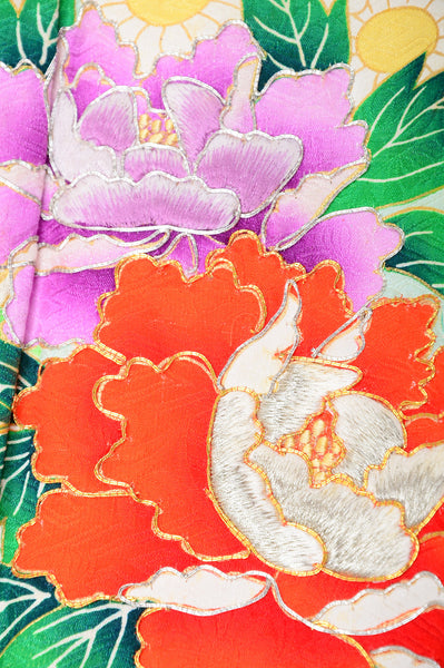 Long-sleeved kimono 6 items set / Furisode / FK#817