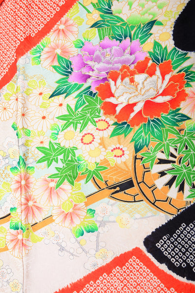 Long-sleeved kimono 6 items set / Furisode / FK#817