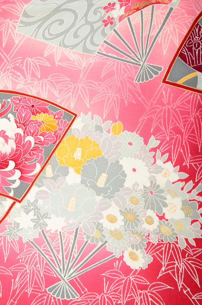 Long-sleeved kimono 6 items set / Furisode / FK#820