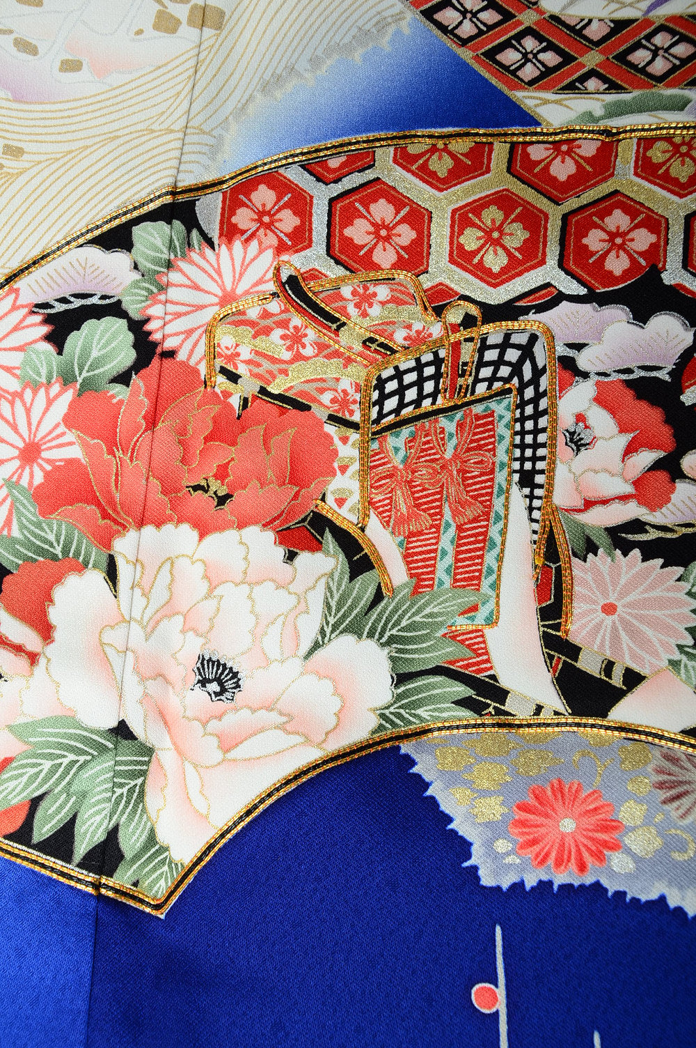 Long-sleeved kimono 6 items set / Furisode / FK#571