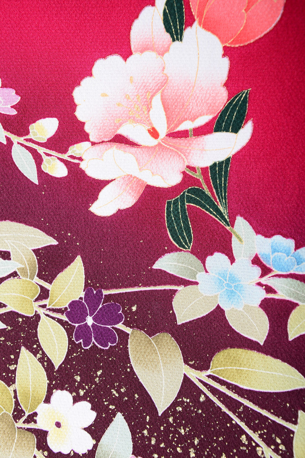 Long-sleeved kimono 6 items set / Furisode / FK#572