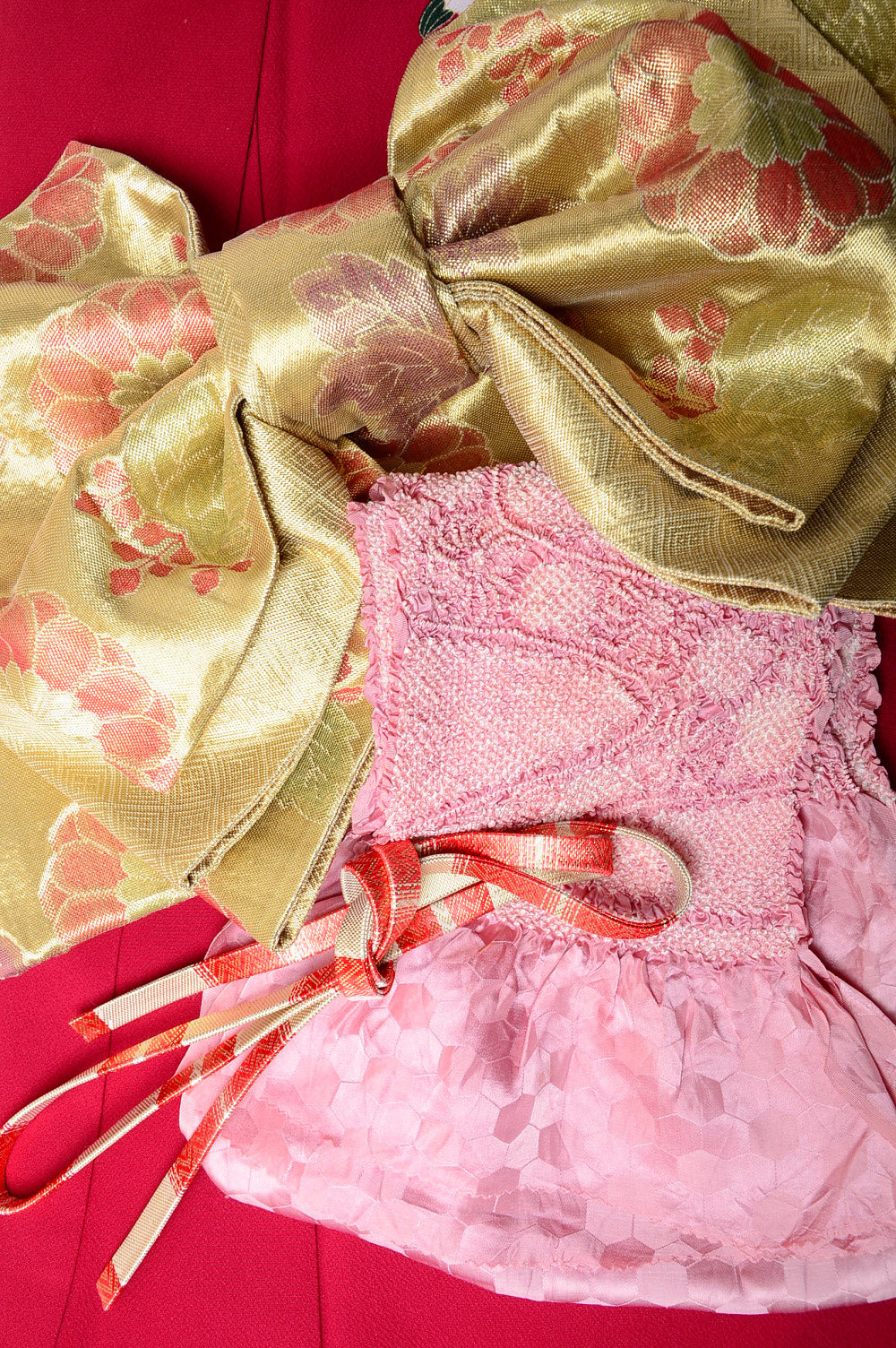 Long-sleeved kimono 6 items set / Furisode / FK#572