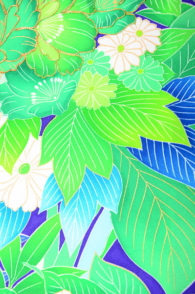 Long-sleeved kimono 6 items set / Furisode / FK#988