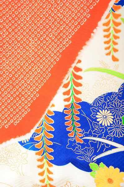 Long-sleeved kimono 6 items set / Furisode / FK#991