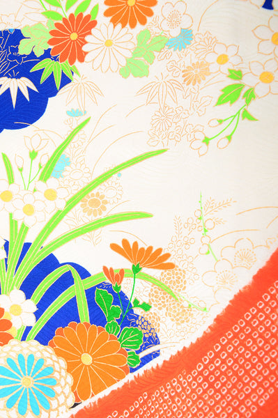 Long-sleeved kimono 6 items set / Furisode / FK#991