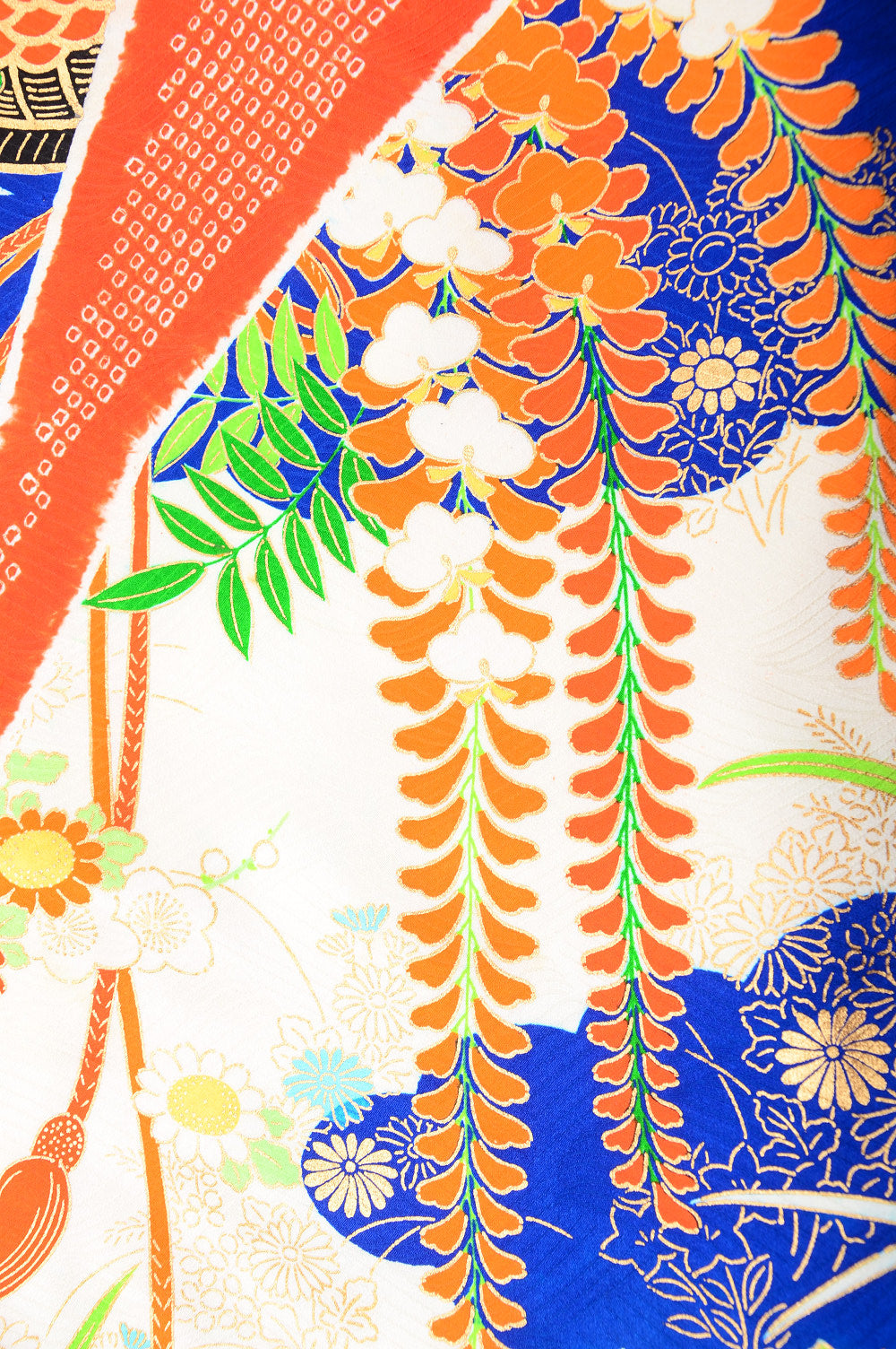 Long-sleeved kimono 6 items set / Furisode / FK#991