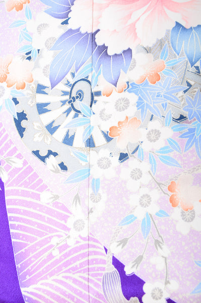 Long-sleeved kimono 6 items set / Furisode / FK#992