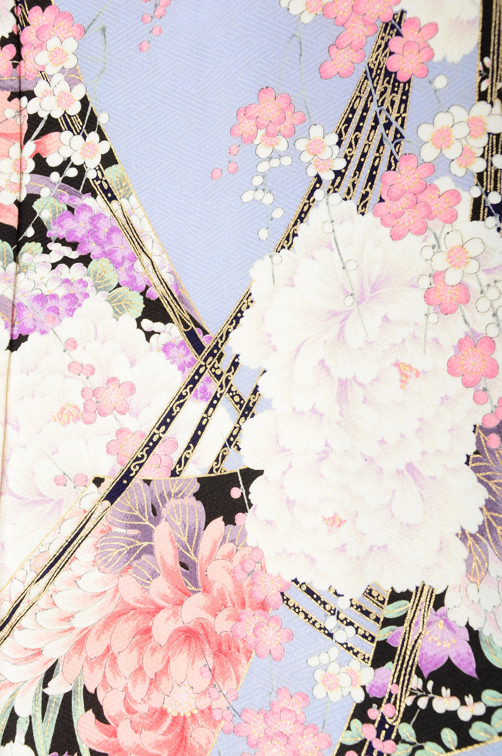 Long-sleeved kimono 6 items set / Furisode / FK#993