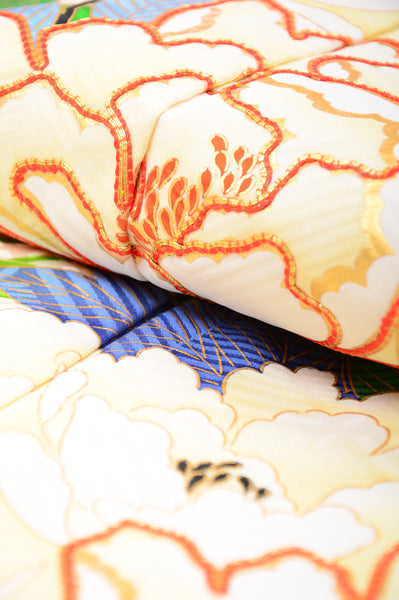 Long-sleeved kimono 6 items set / Furisode / FK#995