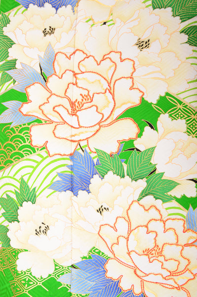 Long-sleeved kimono 6 items set / Furisode / FK#995