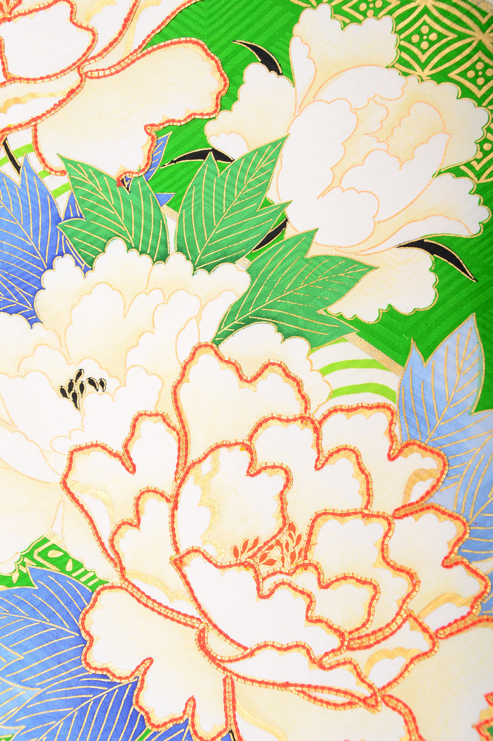 Long-sleeved kimono 6 items set / Furisode / FK#995