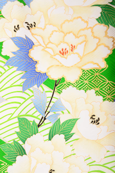 Long-sleeved kimono 6 items set / Furisode / FK#995