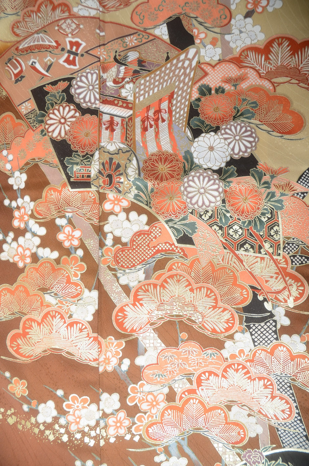 Long-sleeved kimono 6 items set / Furisode / FK#1-681