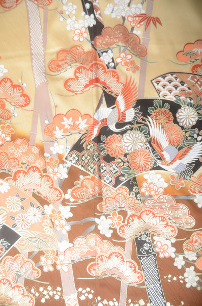 Long-sleeved kimono 6 items set / Furisode / FK#1-681
