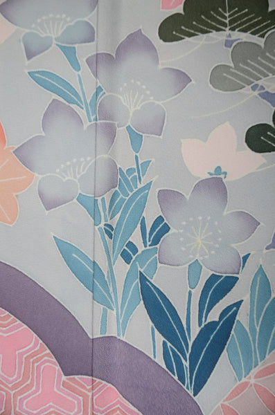 Long-sleeved kimono 6 items set / Furisode / FK#1-689