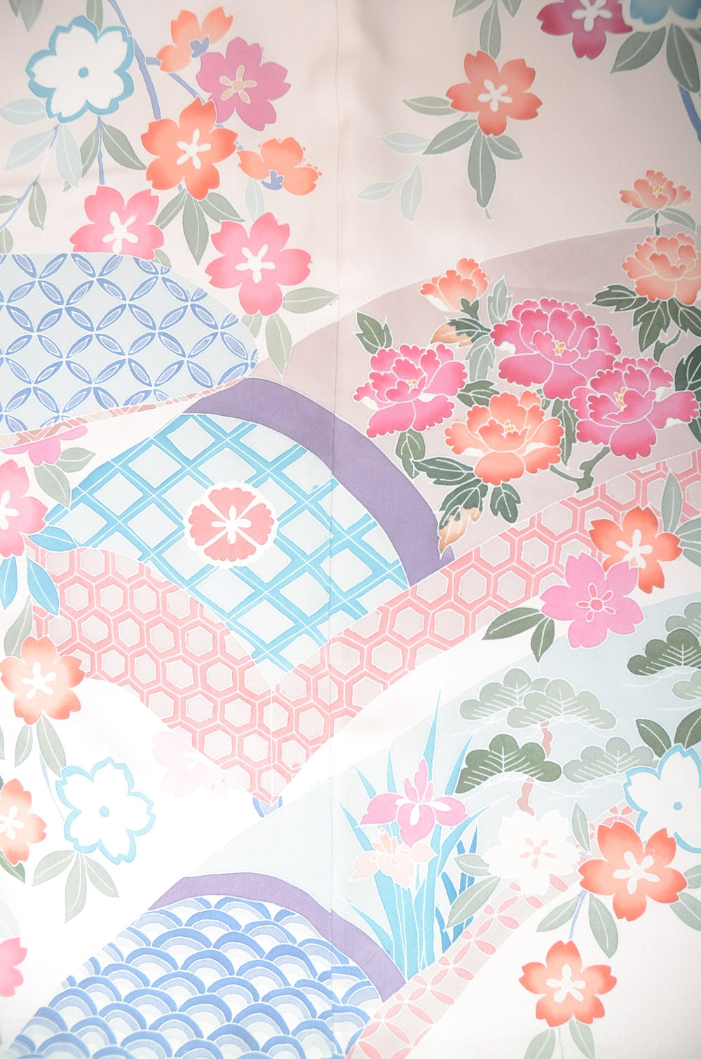 Long-sleeved kimono 6 items set / Furisode / FK#1-689