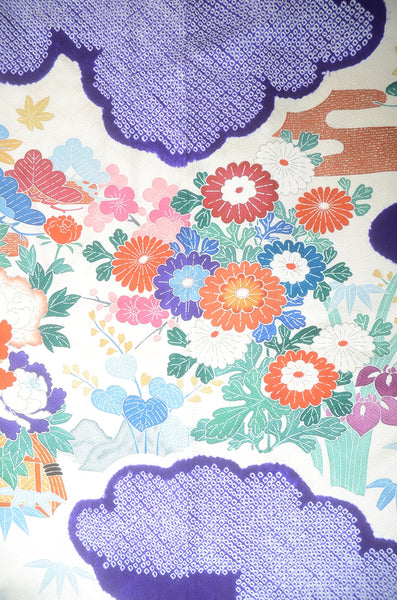 Long-sleeved kimono 6 items set / Furisode / FK#1-690