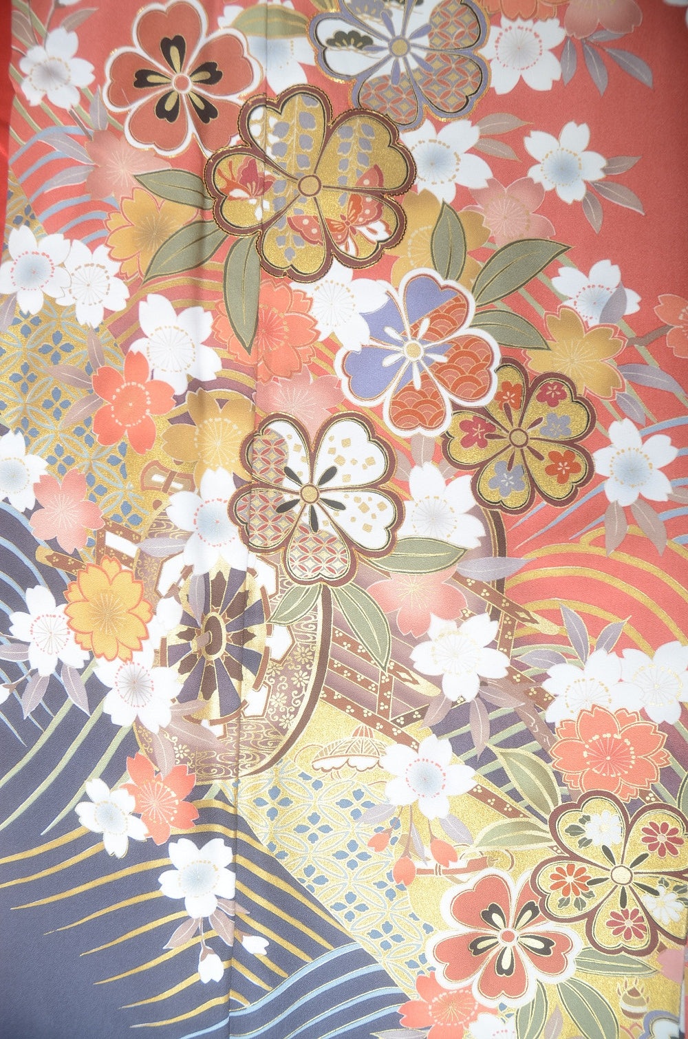 Long-sleeved kimono 6 items set / Furisode / FK#1-693