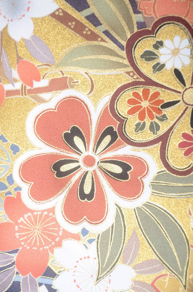 Long-sleeved kimono 6 items set / Furisode / FK#1-693