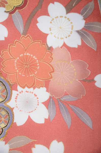 Long-sleeved kimono 6 items set / Furisode / FK#1-693