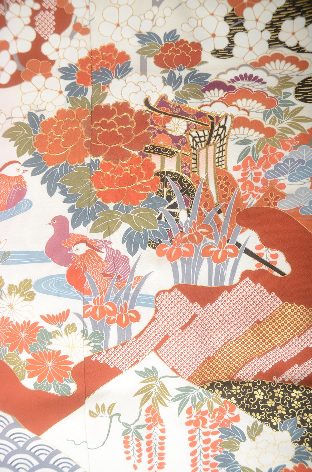 Long-sleeved kimono 6 items set / Furisode / FK#1-697