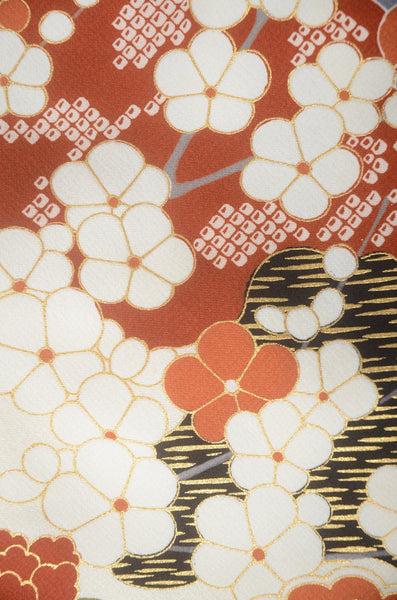 Long-sleeved kimono 6 items set / Furisode / FK#1-697