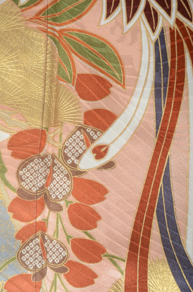 Long-sleeved kimono 6 items set / Furisode / FK#1-699