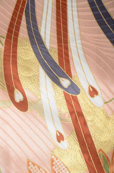 Long-sleeved kimono 6 items set / Furisode / FK#1-699