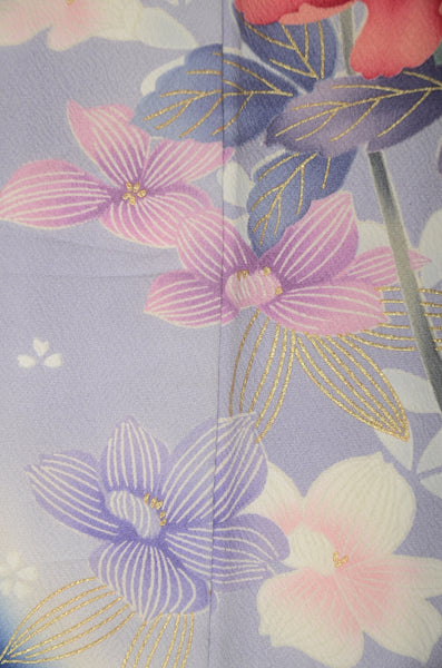 Long-sleeved kimono 6 items set / Furisode / FK#1-703