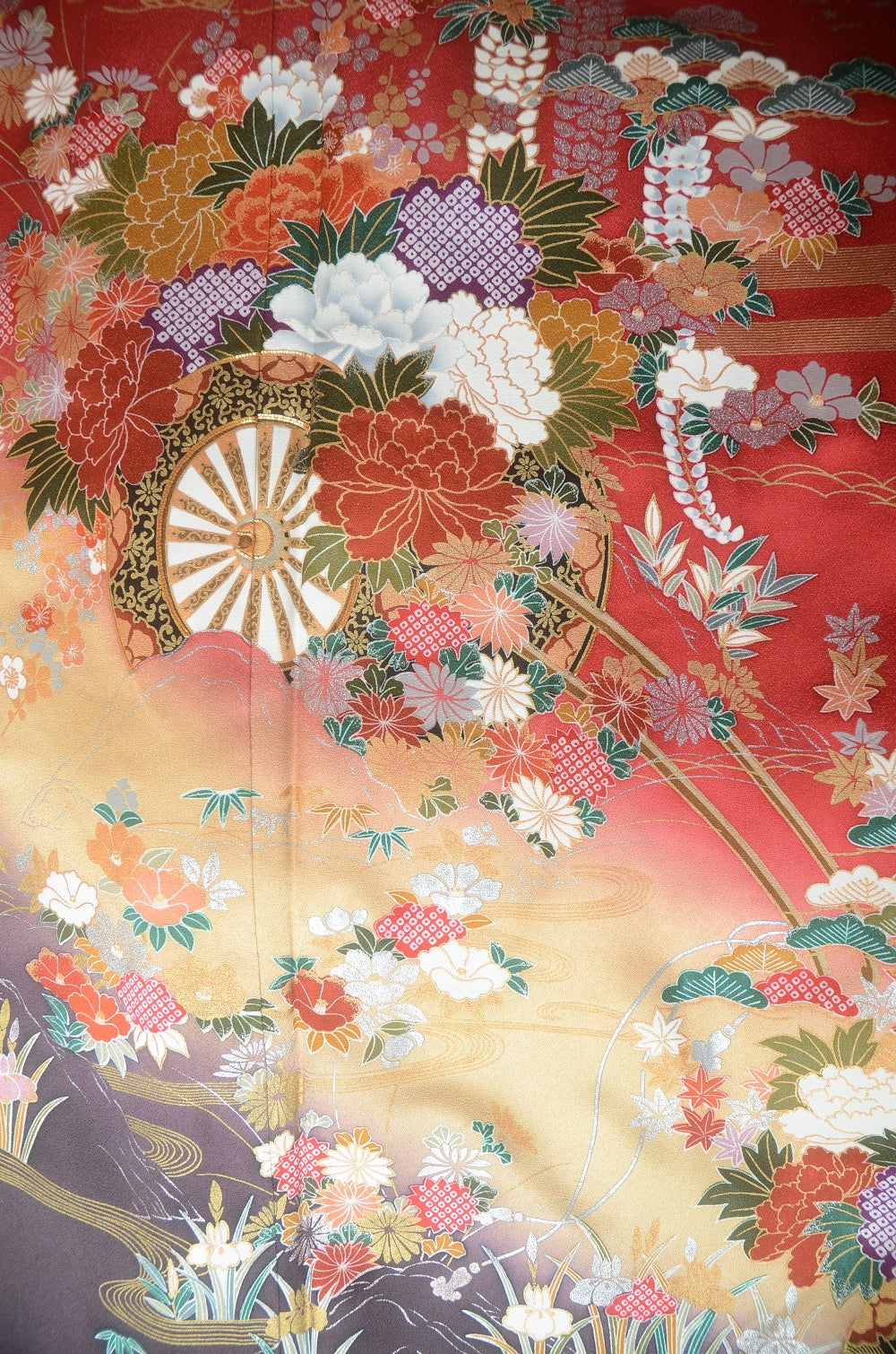 Long-sleeved kimono 6 items set / Furisode / FK#1-707