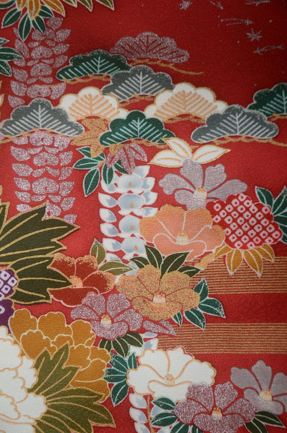 Long-sleeved kimono 6 items set / Furisode / FK#1-707