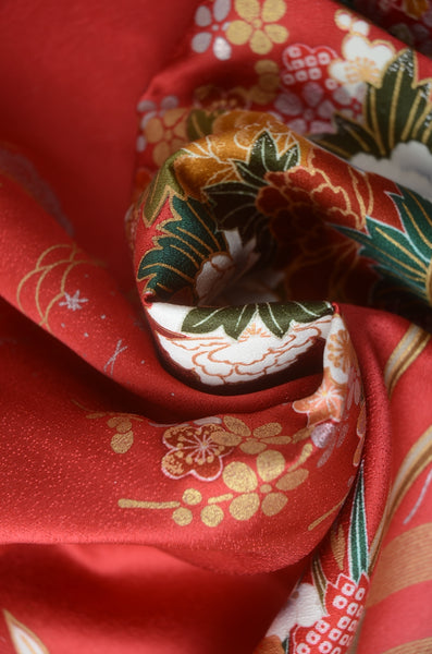 Long-sleeved kimono 6 items set / Furisode / FK#1-707