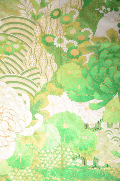 Long-sleeved kimono 6 items set / Furisode / FK#1-711