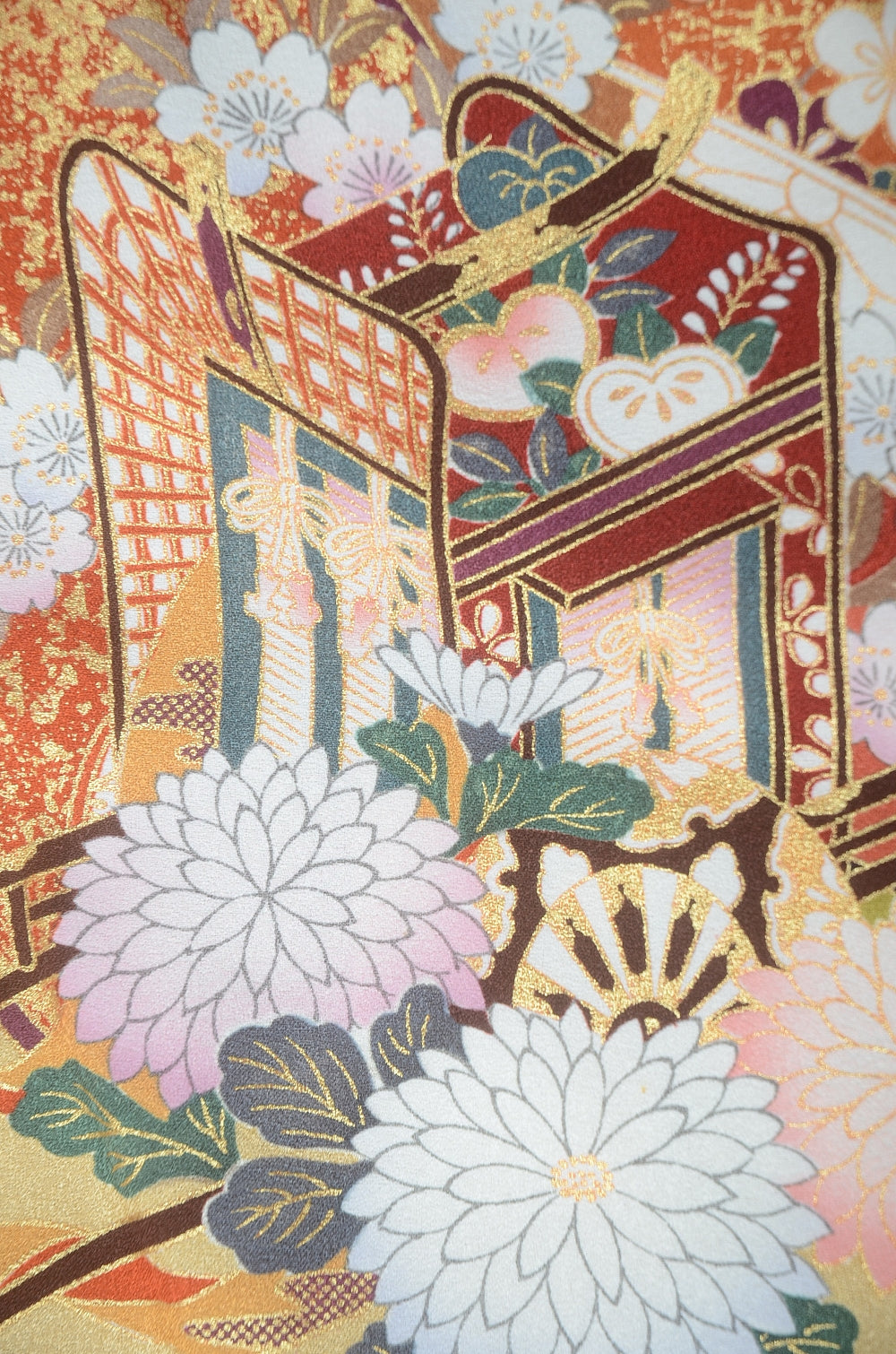 Long-sleeved kimono 6 items set / Furisode / FK#1-714