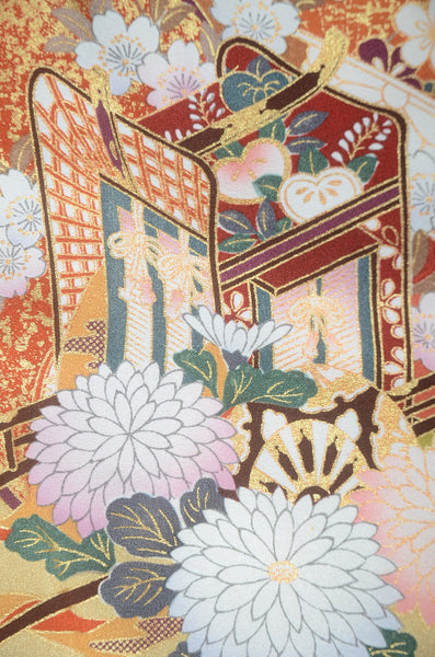 Long-sleeved kimono 6 items set / Furisode / FK#1-714