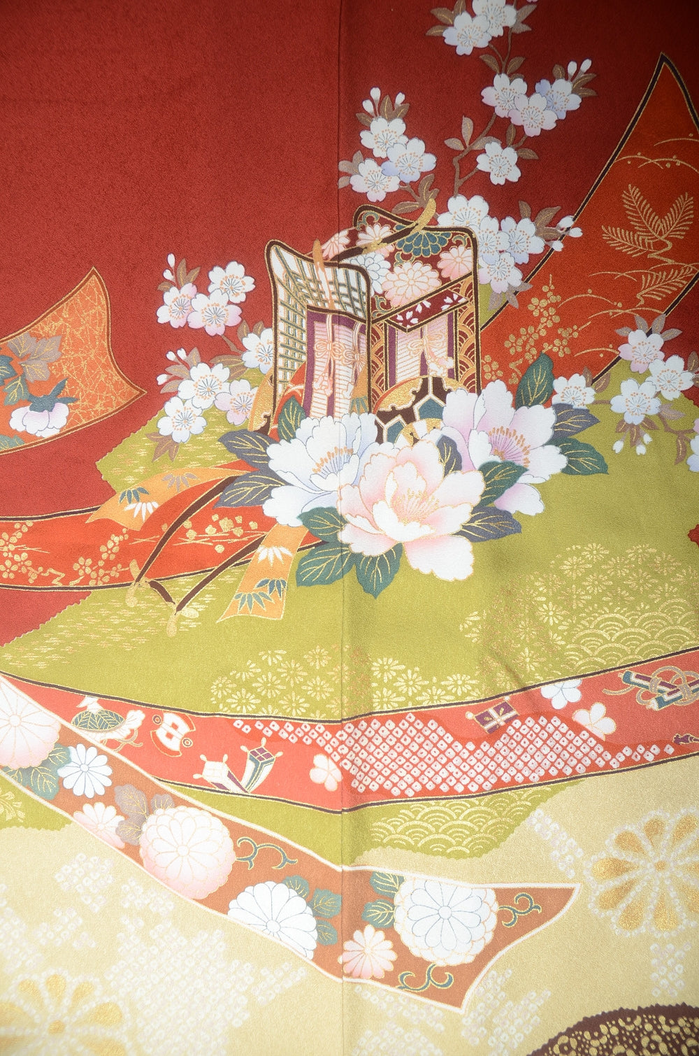 Long-sleeved kimono 6 items set / Furisode / FK#1-714