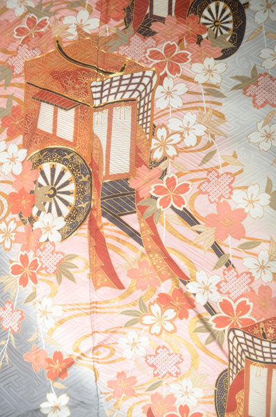 Long-sleeved kimono 6 items set / Furisode / FK#1-715