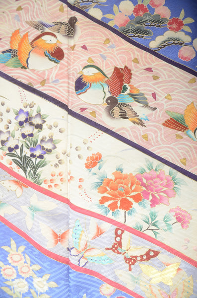 Long-sleeved kimono 6 items set / Furisode / FK#1-730