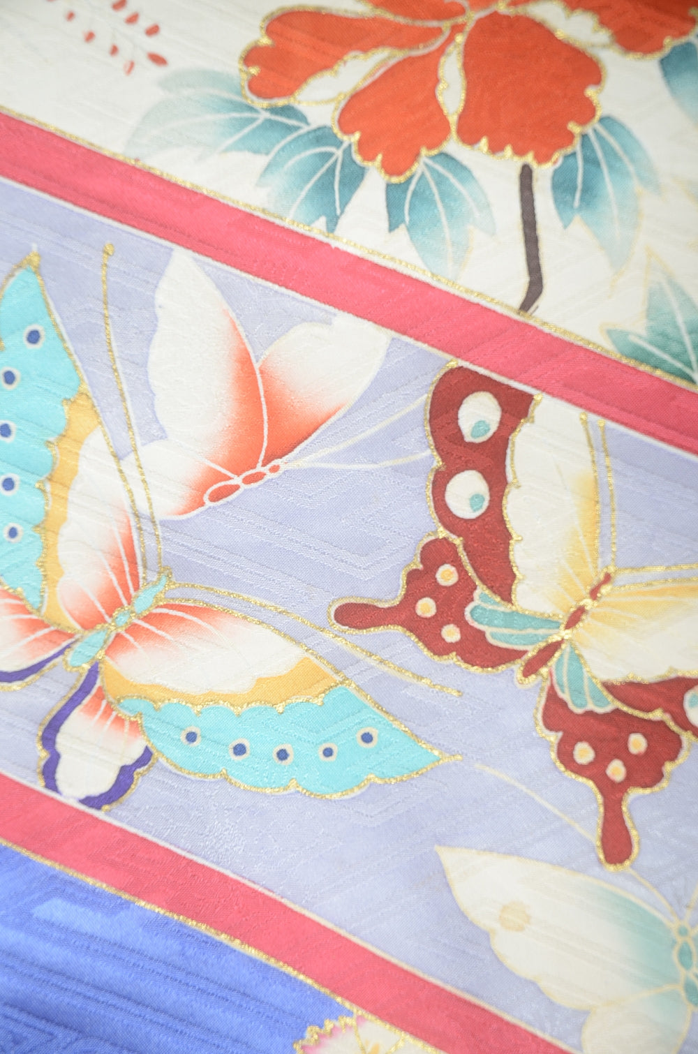 Long-sleeved kimono 6 items set / Furisode / FK#1-730
