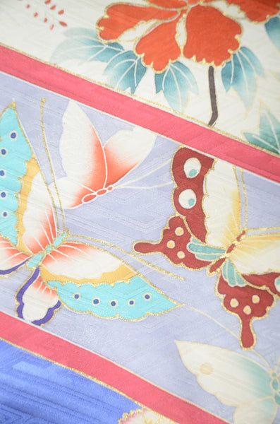 Long-sleeved kimono 6 items set / Furisode / FK#1-730